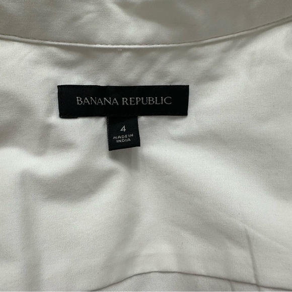 Banana Republic Poplin Ruched Waist Shirt Dress
SZ 4 White Summer Career Wear - Picture 2 of 7